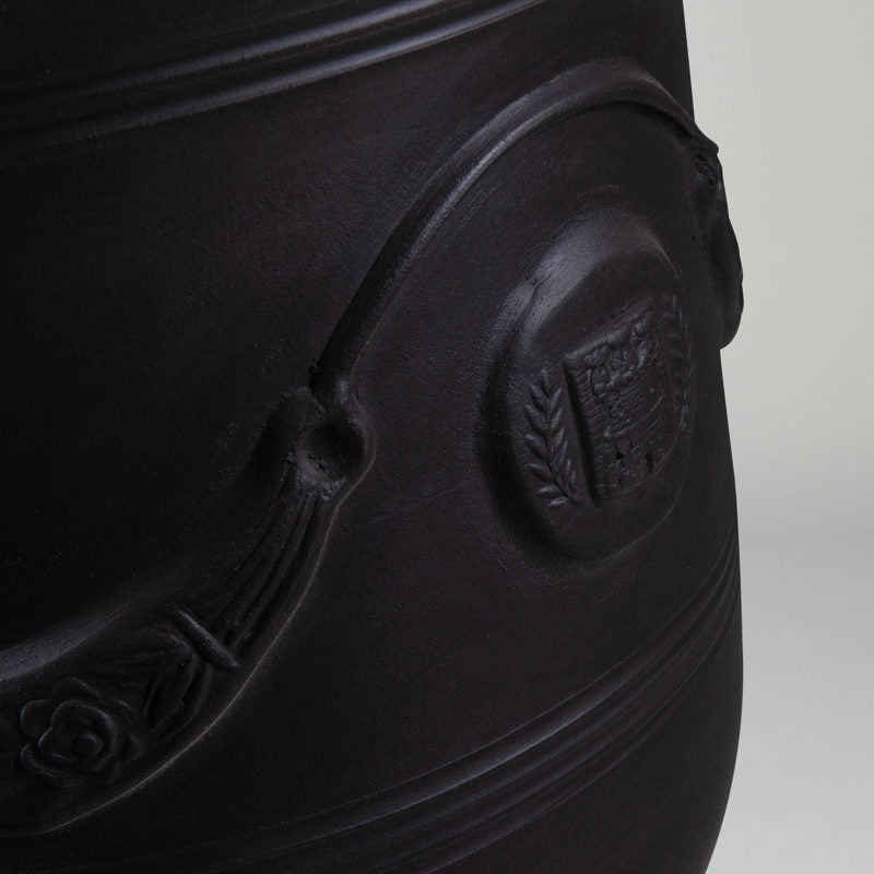Anduze Vase Natural Black Clay | grey black French Pottery