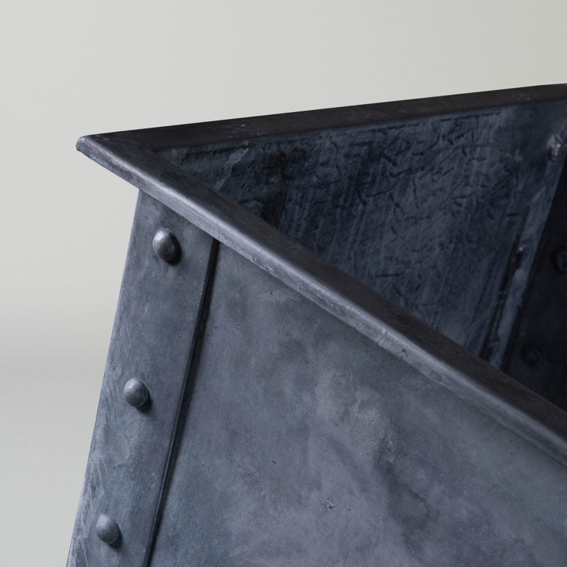 Angle Trough | galvanised industrial Zinc trough planter
