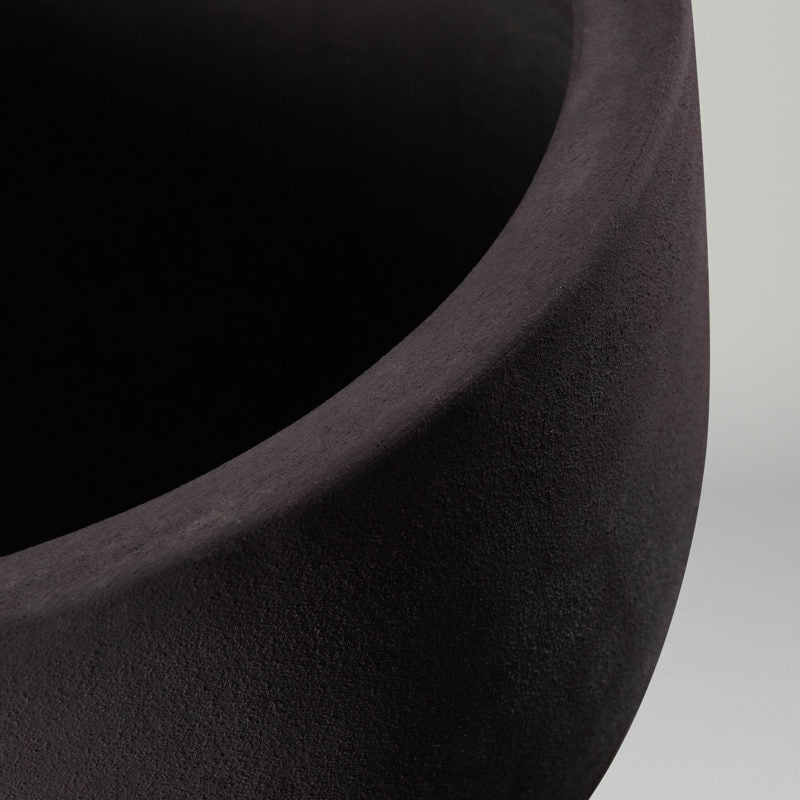 Bologna Bowl | grey Terracotta hemisphere modern pot