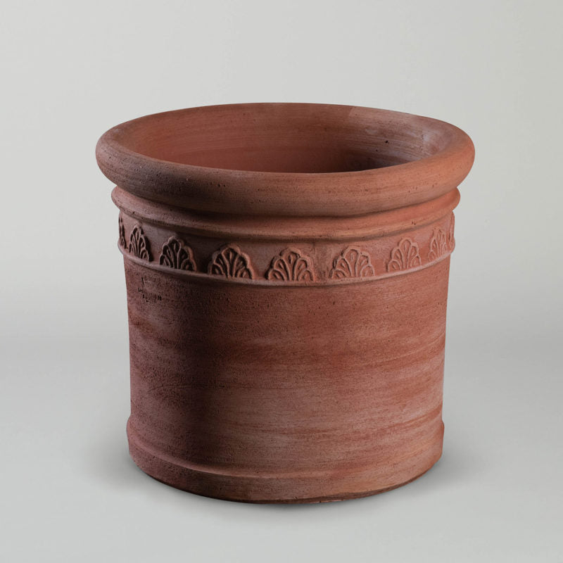 Florentine Planter | frost resistant Terracotta cylinder pot