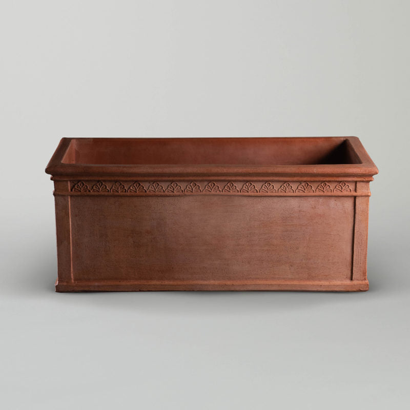 Florentine Trough | elegant large Terracotta patio planter