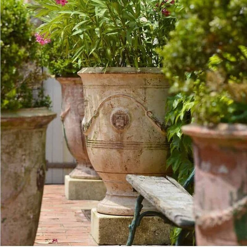 Large Anduze Vase Old Patina | Pottery