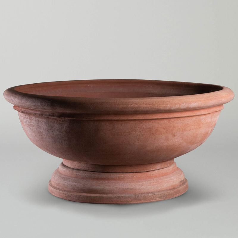 Large Faenza Bowl | wide plain Terracotta garden planter