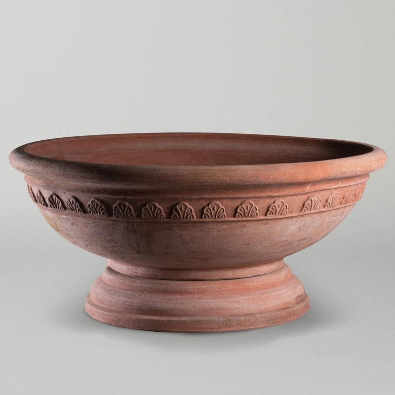 Large Florentine Bowl | large wide Terracotta garden planter