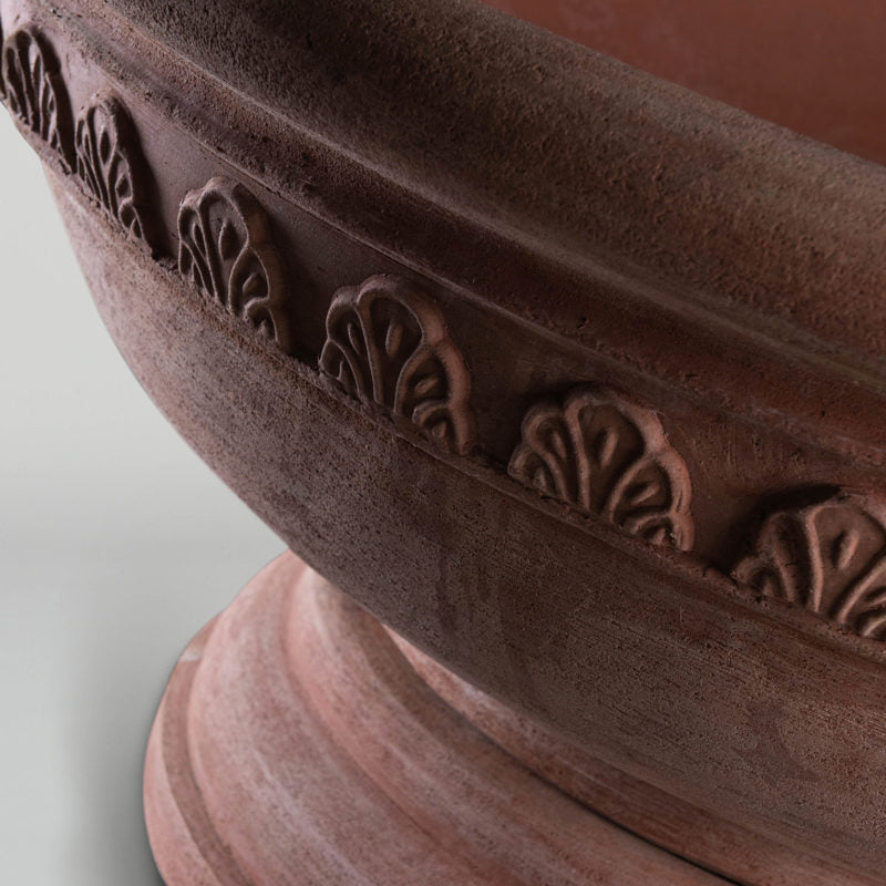 Large Florentine Bowl | large wide Terracotta garden planter