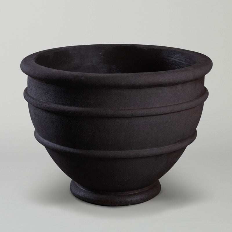 Large Milano Bowl | large grey egg cup shape Terracotta pot