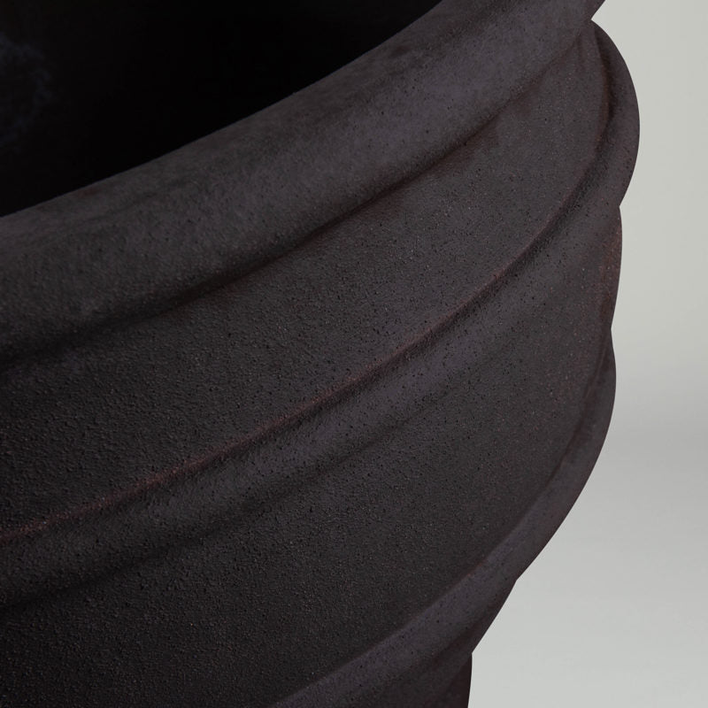 Large Milano Bowl | large grey egg cup shape Terracotta pot
