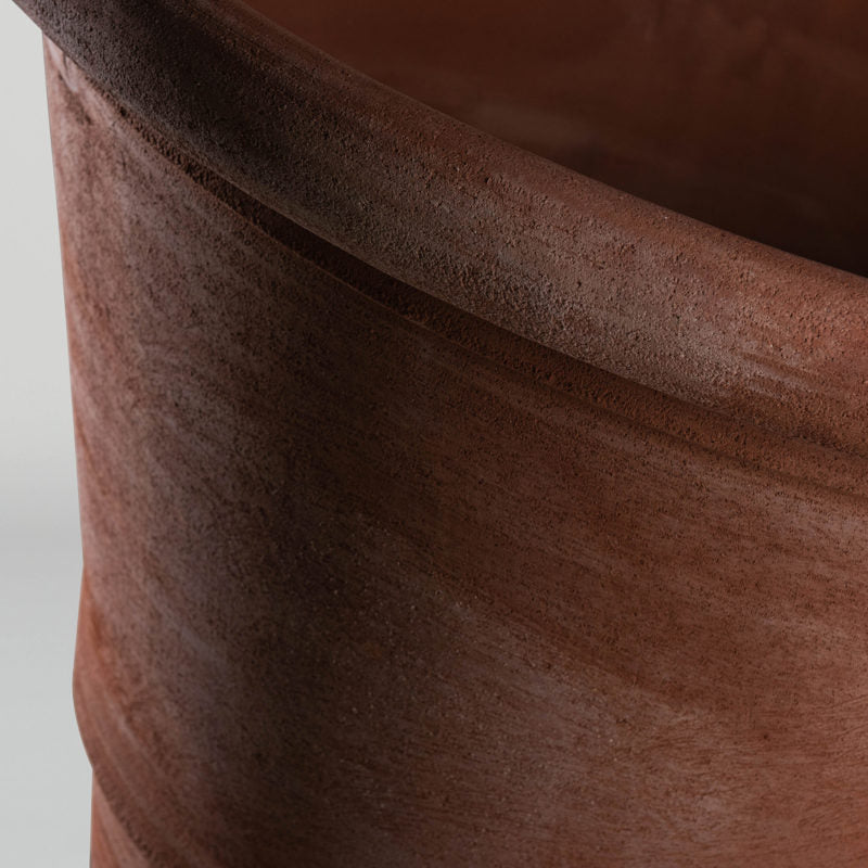 Liscio Vase | large Terracotta flower pot shape planter