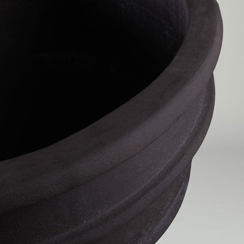 Milano Bowl | grey egg cup shape Terracotta garden planter