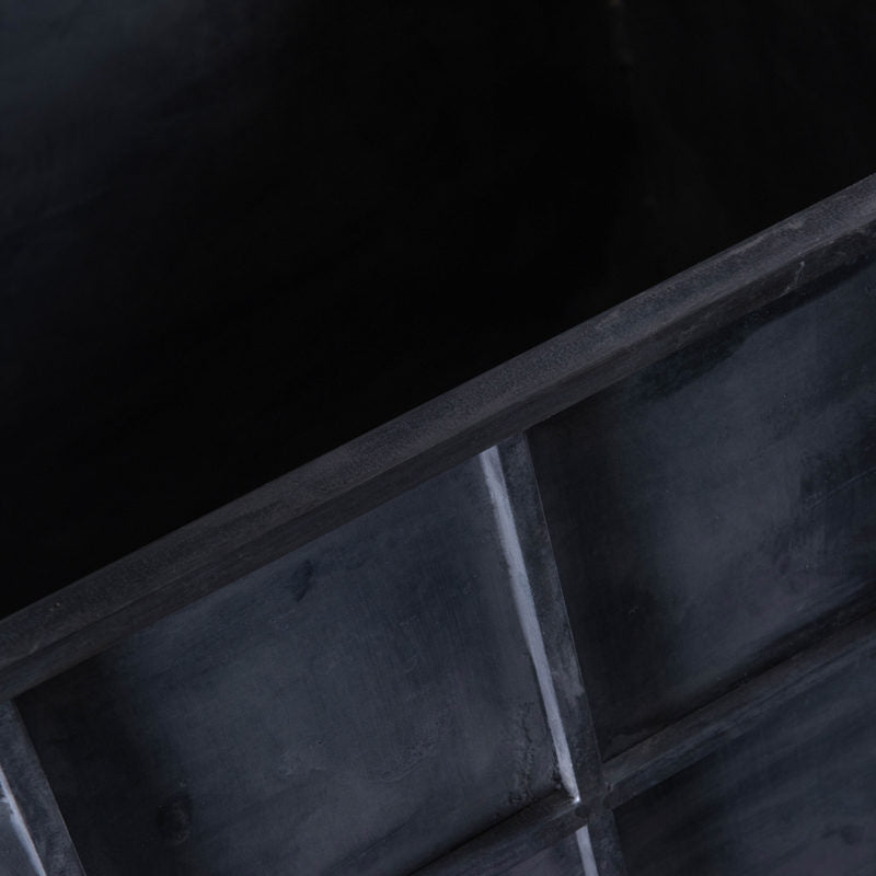 Ribbed Trough | robust Zinc garden trough planter