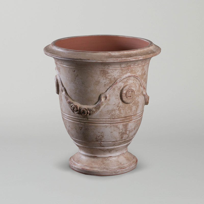 Small Anduze Vase Old Patina | glazed French Pottery