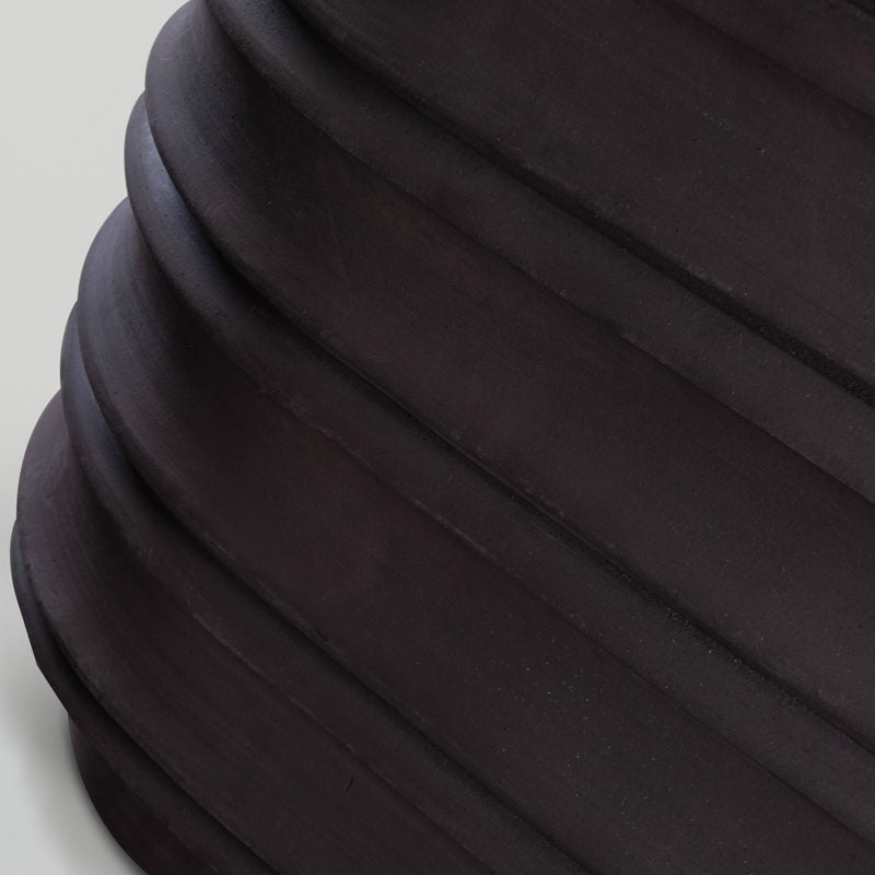 Torino Trough | modern grey black Terracotta planter