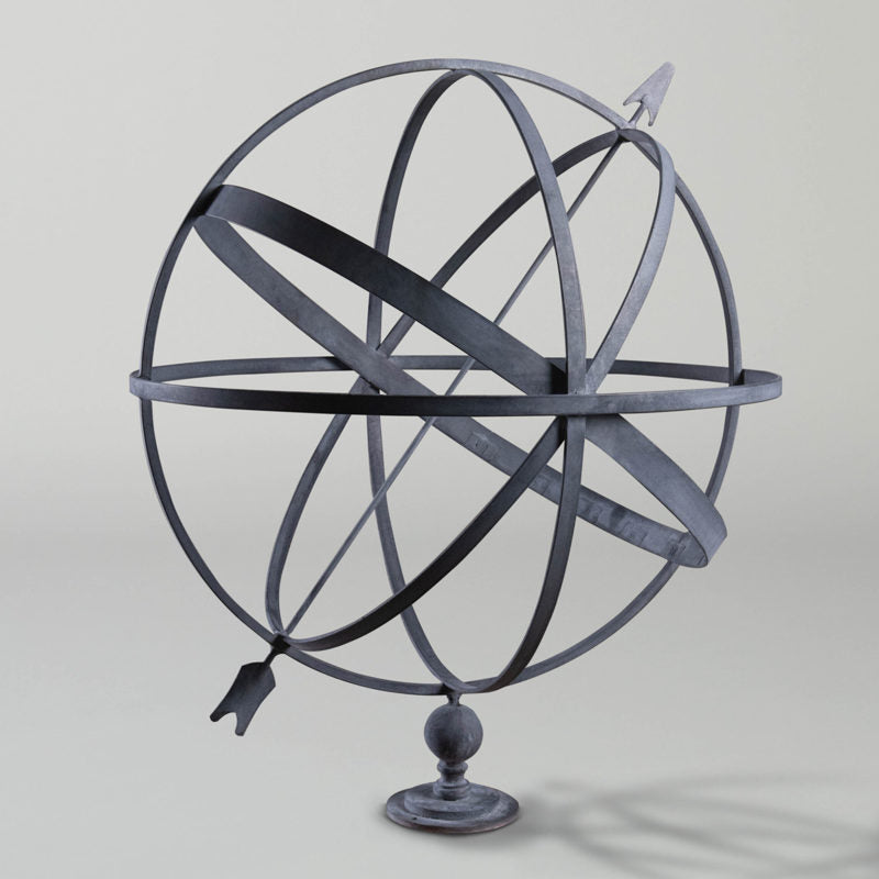 Zinc Armillary Sphere Sundial | Wrought Iron/zinc