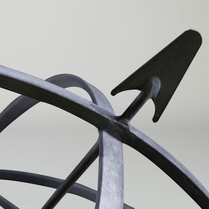 Zinc Armillary Sphere Sundial | Wrought Iron/zinc